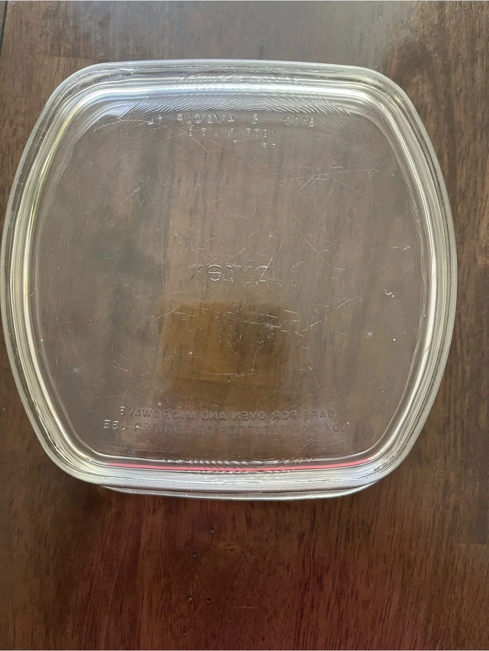 Pyrex 8100 Square Glass Dish. 4 1/2 cups
